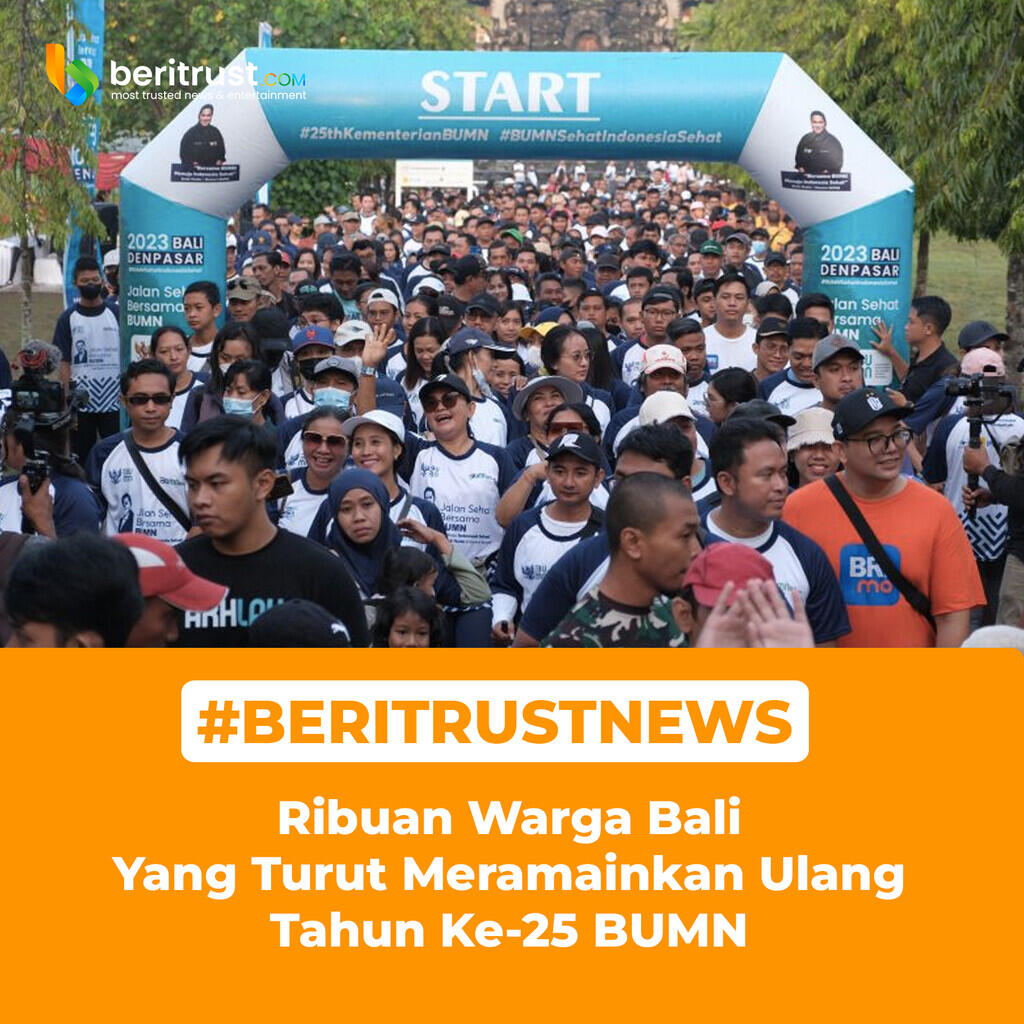 Ribuan Warga Bali Yang Turut Meramainkan Ulang Tahun Ke-25 BUMN