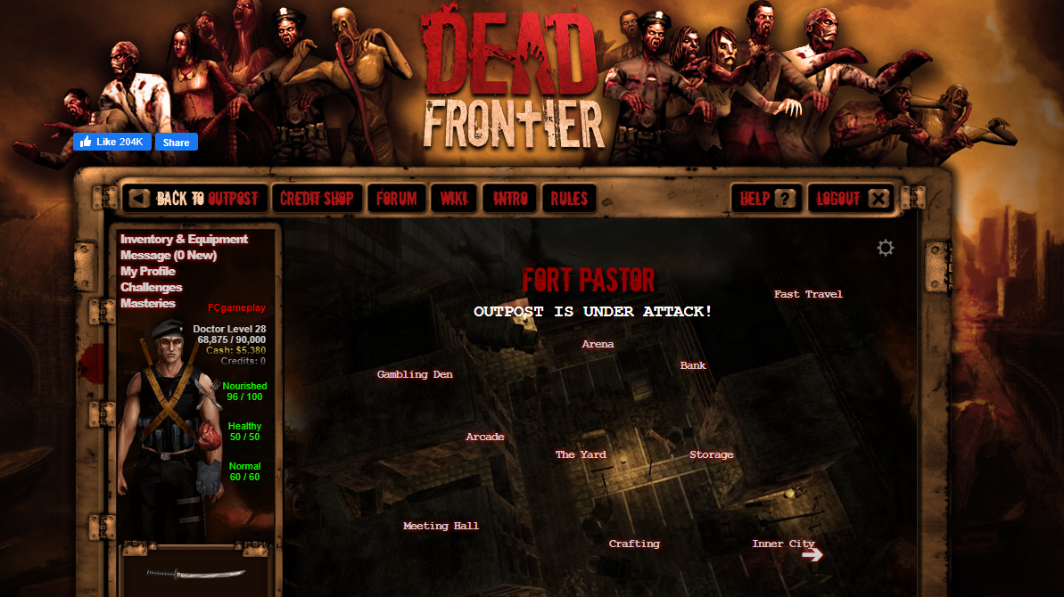 Карта dead frontier 2