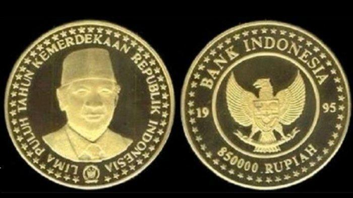Menakjubkan! Inilah Penampakan Uang Koin Rp 850000 Bergambar Soeharto yang Langka