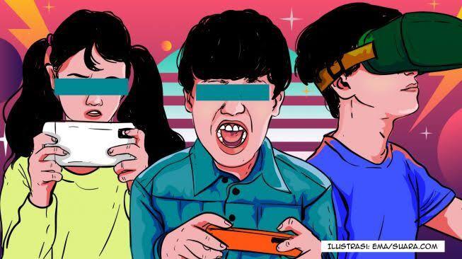 Kecanduan Karakter Game Genshin Impact Seorang Bocah Jilati Layar HP, Awas Ini Bahaya