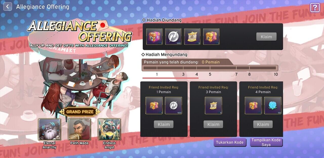 Lokapala update Februari 2023, event Valentine dan Skin baru..