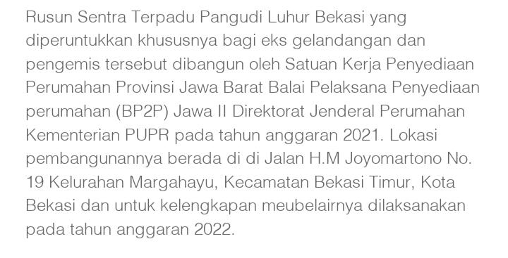 Mengintip Jeroan Rusun di Bekasi yang Disewakan Rp 10.000/Bulan

