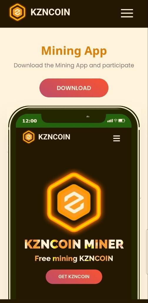 KZNCOIN : Mining App Di Blockchain CORE.