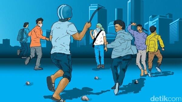 Fakta Terbaru Pembacokan di Titik Nol Kilometer Jogja