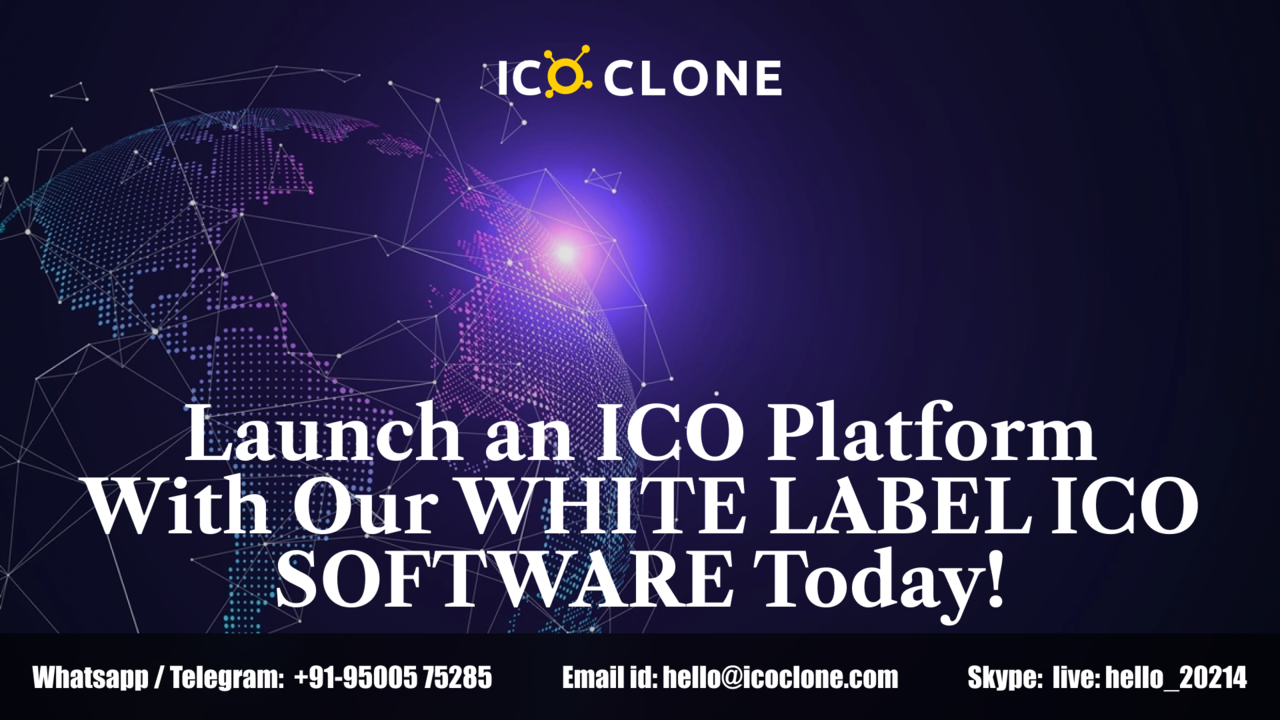 Launch an ICO Platform With Our WHITE LABEL ICO SOFTWARE Today!