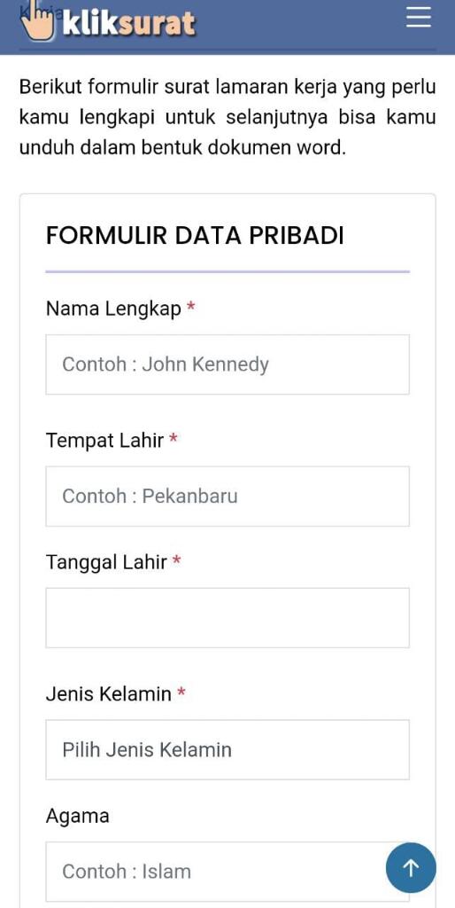 Pengalaman Bikin Surat Lamaran Kerja Di Kliksurat.com