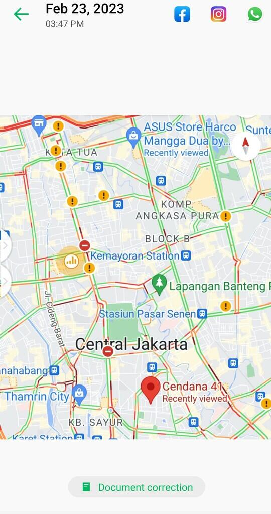 Antara Stasiun Sentral Manggarai dan Halte Harmoni Central Busway