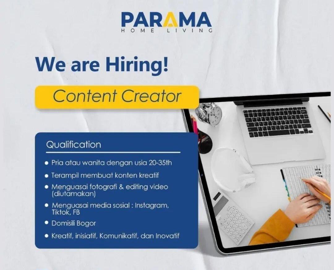 Terbaru ! Lowongan Kerja Content Creator 