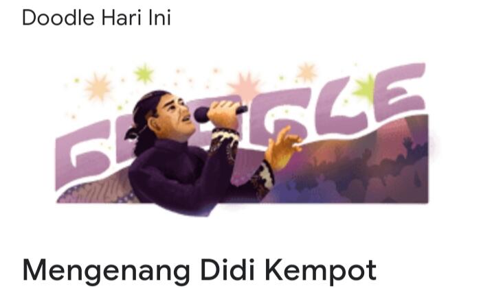 Mengenang Seniman Campursari Legend, Google Doodle Art Hari Ini Bertema Didi Kempot