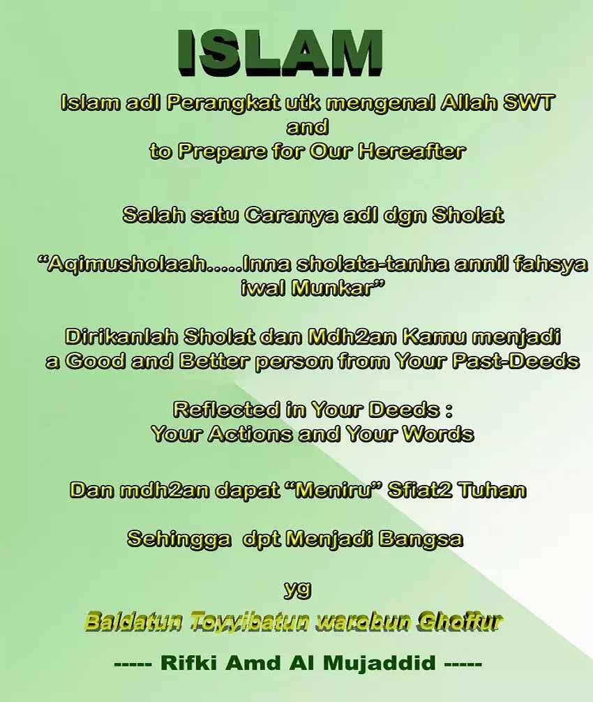 (RFK Photoshop/Graphic Muhasabah) Inilah 5 Sifat-Sifat Agama Islam Kita Semuanya