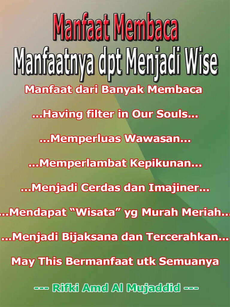 (RFK Photoshop/Graphic Muhasabah) Inilah 5 Sifat-Sifat Agama Islam Kita Semuanya