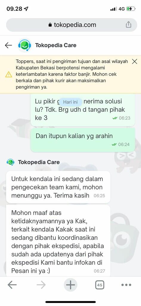 KLAIM TOKOPEDIA, BARANG SUDAH DIKIRIM KE ASURANSI NAMUN UANG TIDAK PERNAH DIGANTI