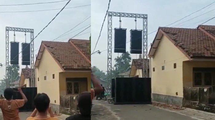 Video Viral Sound System Hajatan Bikin Rontok Genteng Tetangga