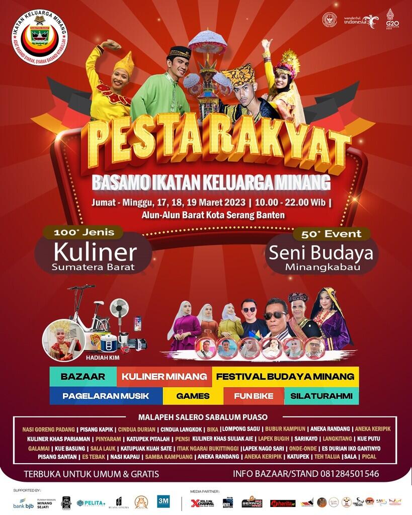 Pesta Rakyat Perantau Minang Bersama Ikatan Keluarga Minang Se- Banten Raya 2023