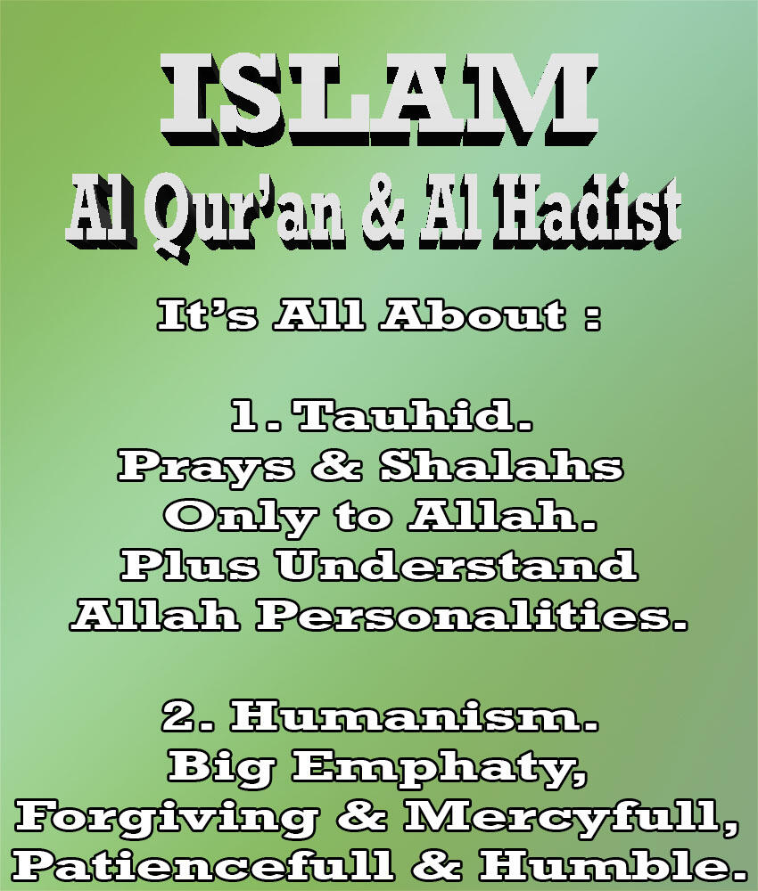 (RFK Photoshop/Graphic Muhasabah) Inilah 5 Sifat-Sifat Agama Islam Kita Semuanya