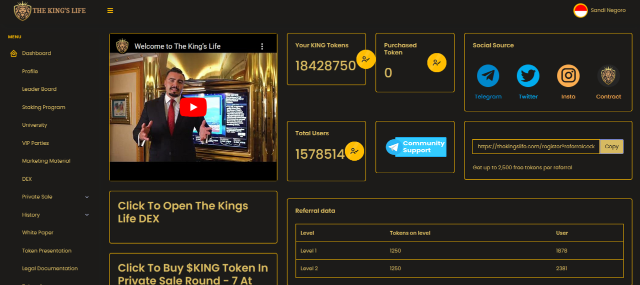 The King's Life : Luxury Lifestyle Industry (Launching 23/11/22).