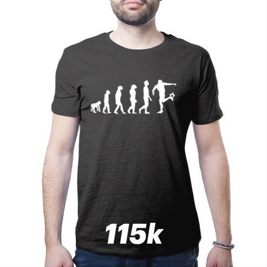 Jual Kaos Gambar Lucu Teori Evolusi Sepakbola