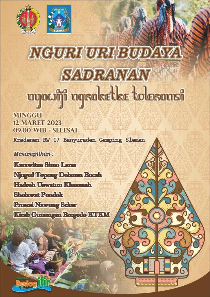 Kirab Budaya Sadranan Dusun Kradenan, Banyuraden, Gamping Sleman Yogyakarta