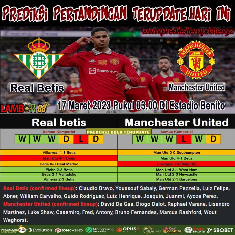 Prediksi Liga Eropa : Real Betis vs Manchester United