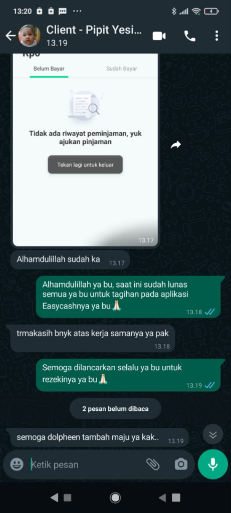 Ini Bukan Galbay. Dolpheen Bisa Bantu Masalah Pinjol Agan ππβββββ