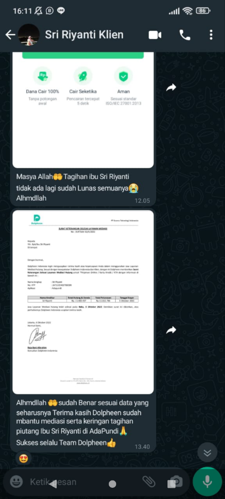 Ini Bukan Galbay. Dolpheen Bisa Bantu Masalah Pinjol Agan ππβββββ