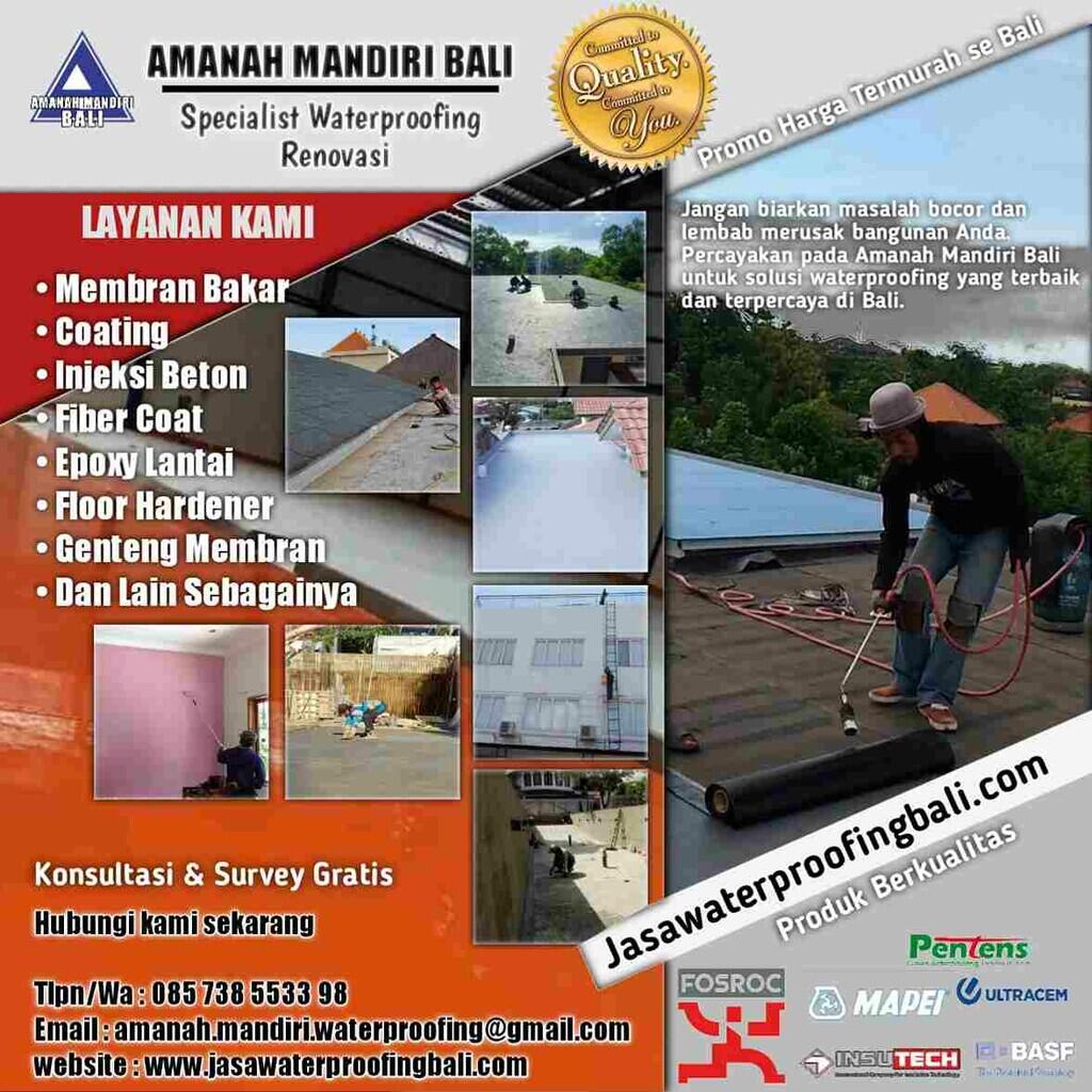 Jasa Waterproofing Bali Terbaik - Amanah Mandiri Bali