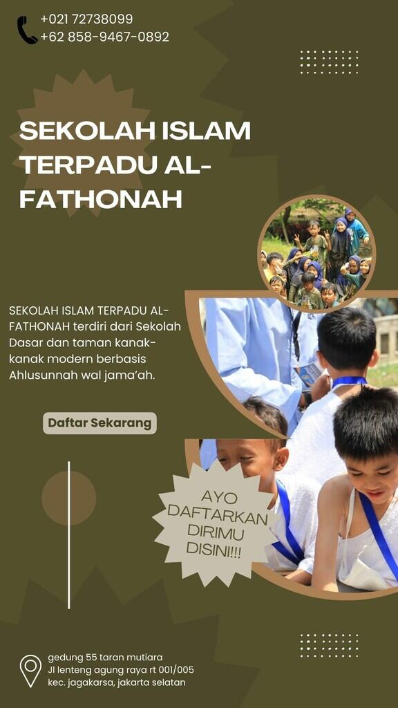 SEKOLAH ISLAM TERPADU AL- FATHONAH