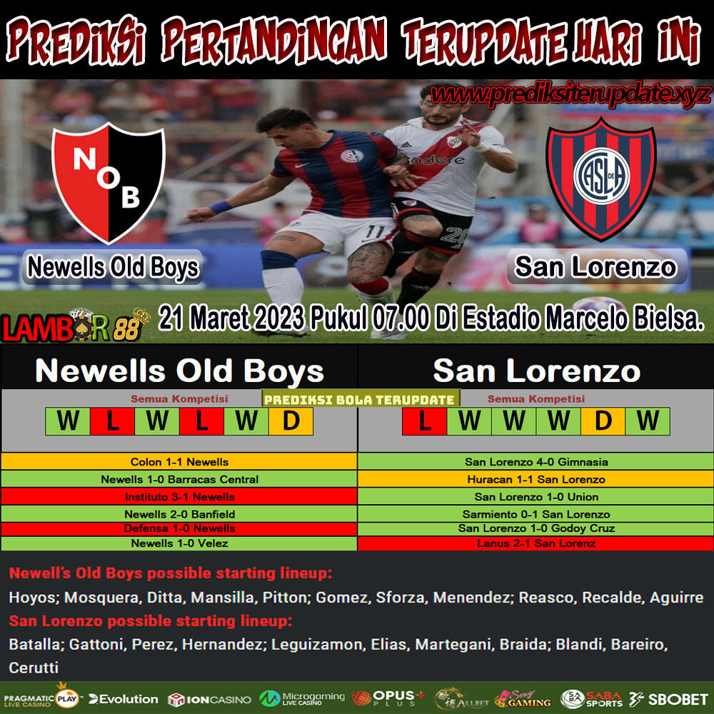 Prediksi Liga Argentina : Newells Old Boys vs San Lorenzo