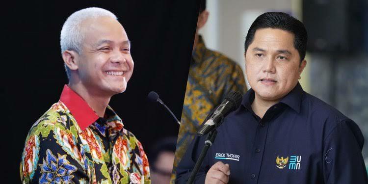 Ganjar Pranowo dan Erick Thohir, Mungkinkah Akan Menjadi Duet di Pilpres 2024?