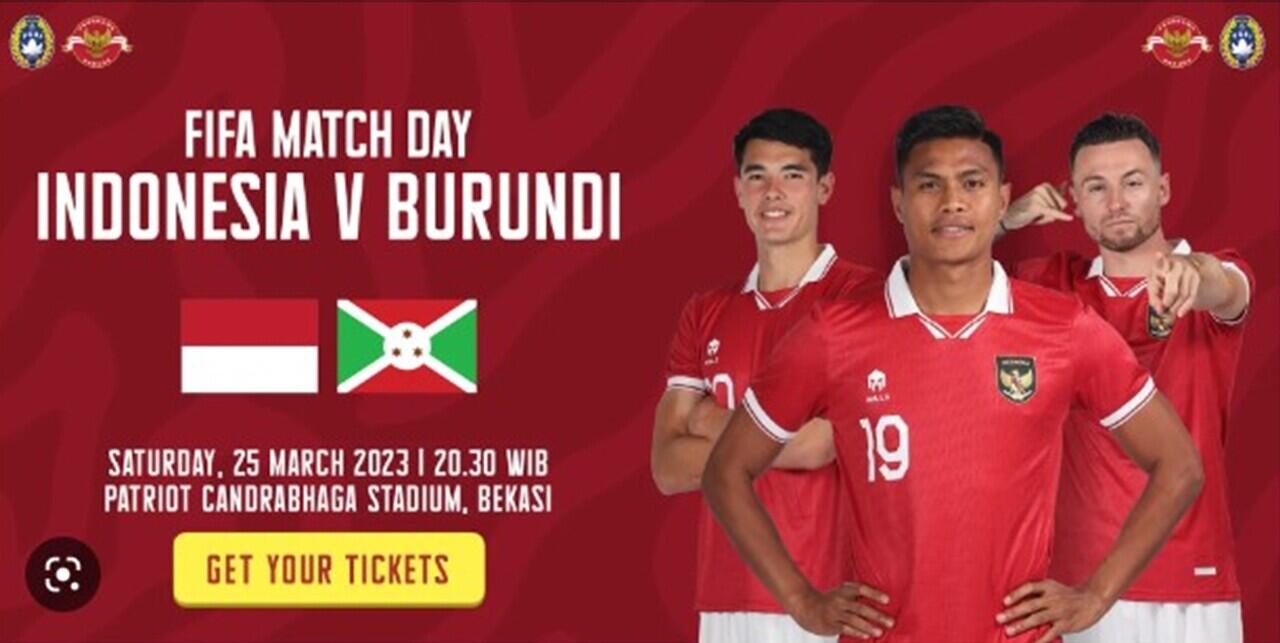 Indonesia vs Burundi, Segini Harga Tiketnya