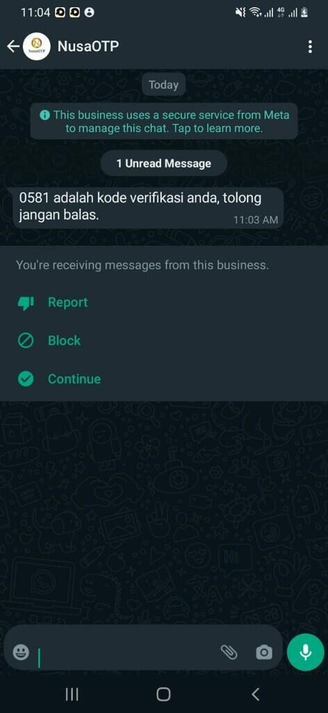 Aneh Tapi Nyata, Nerima OTP Beberapa Aplikasi via WhatsApp Walau Request VIA SMS