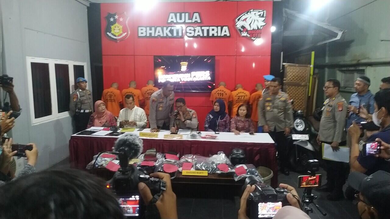 Konferensi Pers Gelar Kasus Pengeroyokan di J Bumijo, Jetis, Yogyakarta