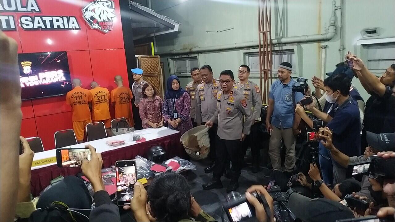 Konferensi Pers Gelar Kasus Pengeroyokan di J Bumijo, Jetis, Yogyakarta