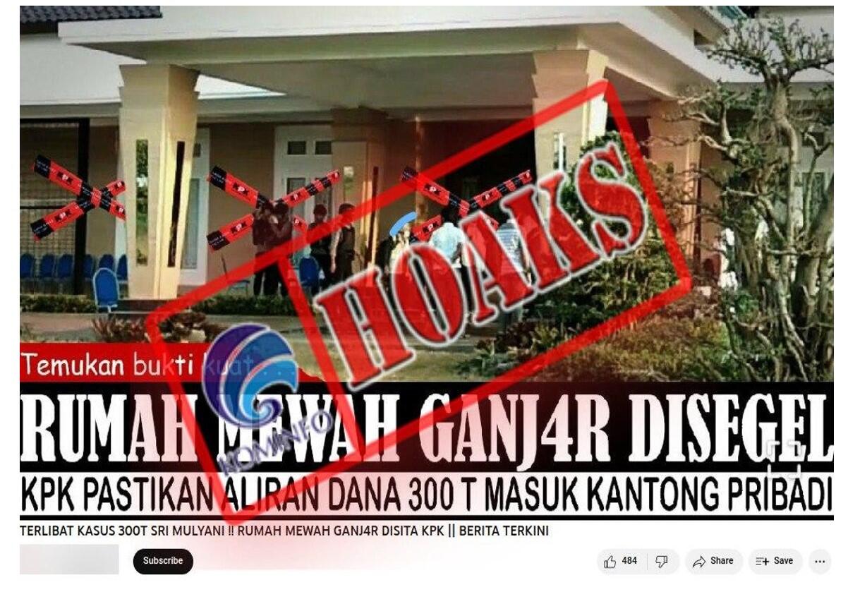 Rumah Ganjar Pranowo Disita KPK? Hoax apa Fakta, Nih?