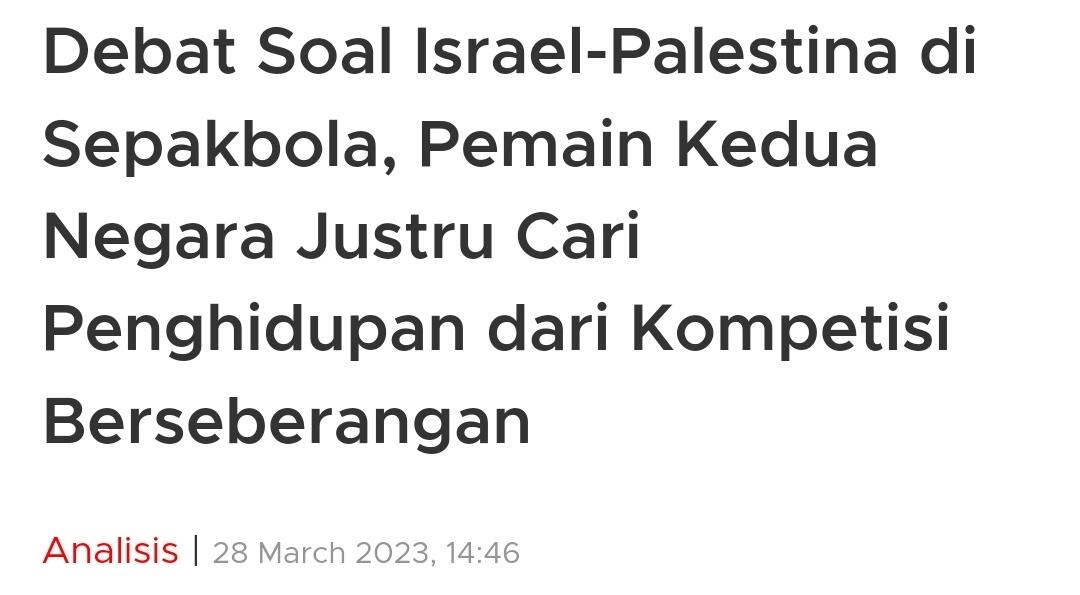 Gibran Terima Israel di Piala Dunia U-20: Kalau ke Sini Menjajah Saya Tolak!