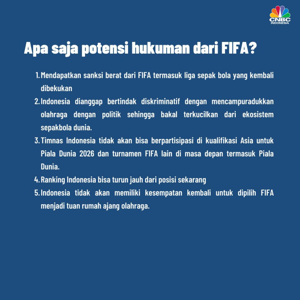 FIFA Coret RI Jadi Host Piala Dunia U-20, Boncos Triliunan