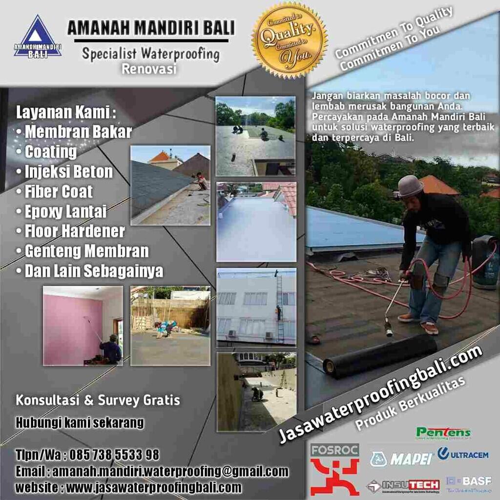 Amanah Mandiri Bali: Jasa Spesialis Waterproofing Bali