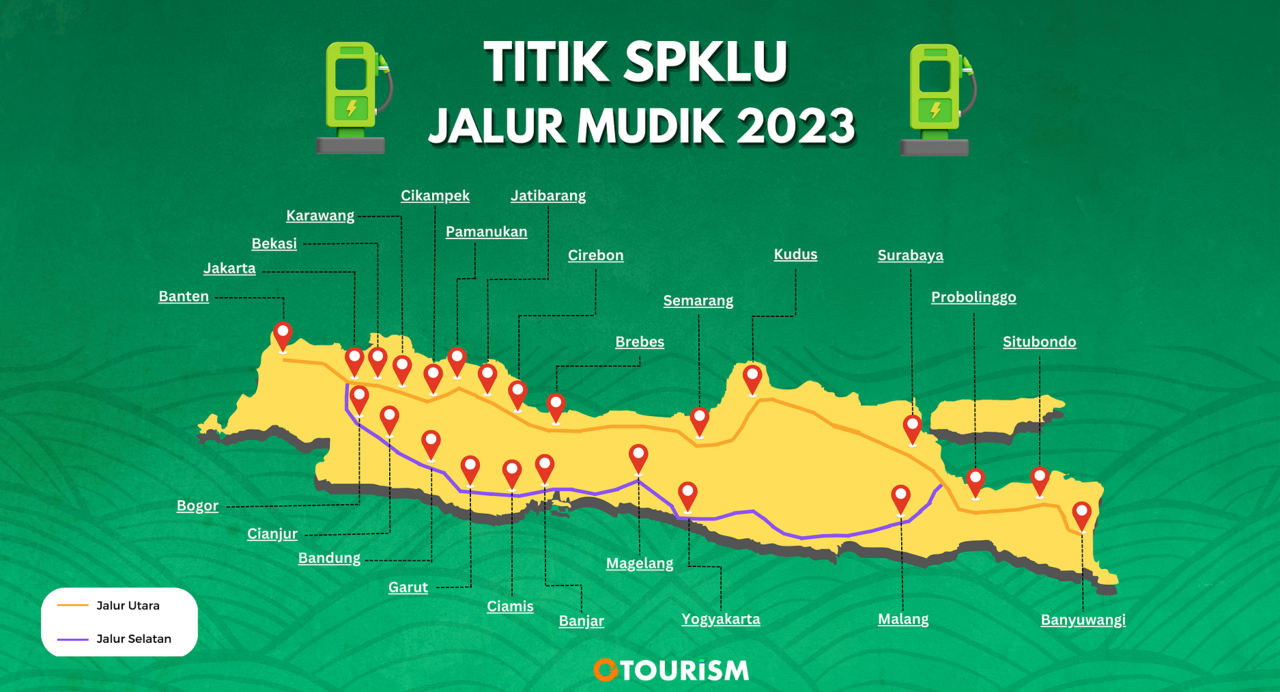 Mudik Menggunakan Motor Listrik: Temukan Lokasi SPKLU/SPLU di Jalur Mudik Agan!