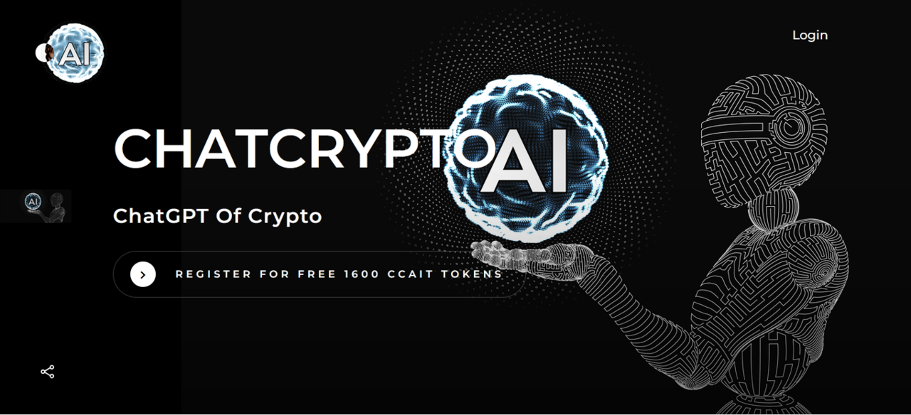 ChatCrypto AI : Get 1600 CCAIT ($16) &amp; 1600 CCAIT/ Referral. Listing June 2023.