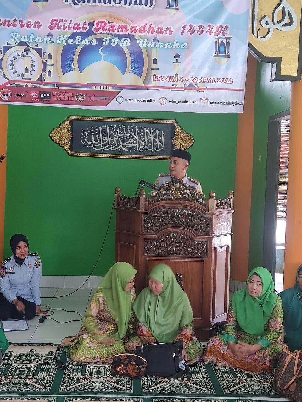 GELAR PESANTREN KILAT RAMADHAN, RUTAN UNAAHA GANDENG MUSLIMAT NU DAN LAZISNU KAB.KONA