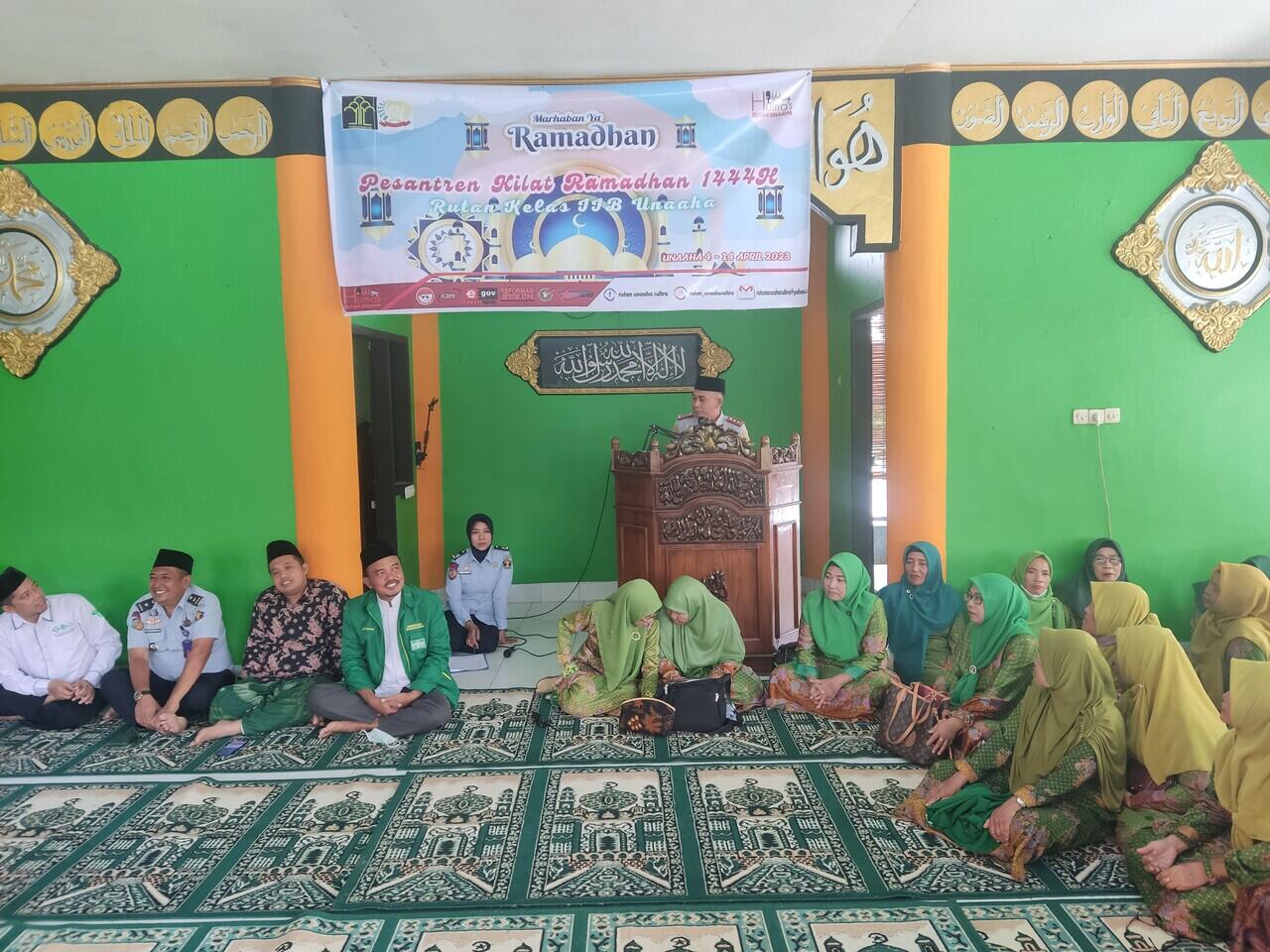 GELAR PESANTREN KILAT RAMADHAN, RUTAN UNAAHA GANDENG MUSLIMAT NU DAN LAZISNU KAB.KONA