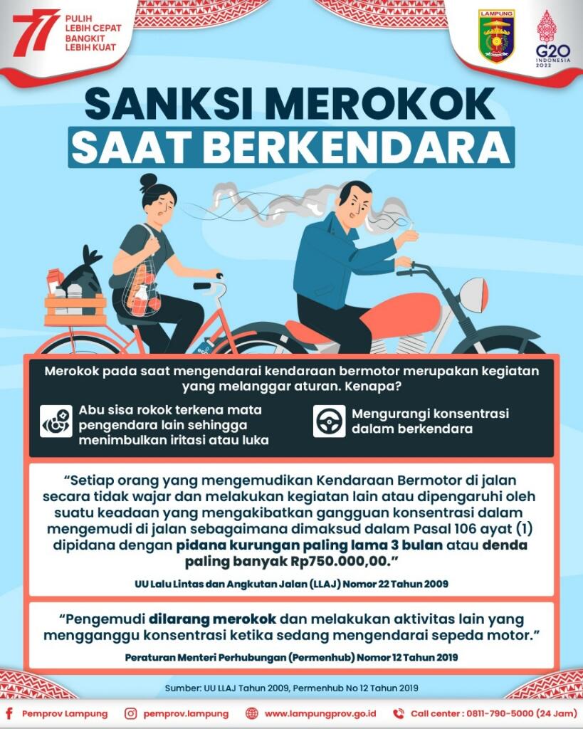 Suka Merokok Sambil Berkendara? Awas, Berbahaya Bagi Diri Sendiri dan Pengendara Lain