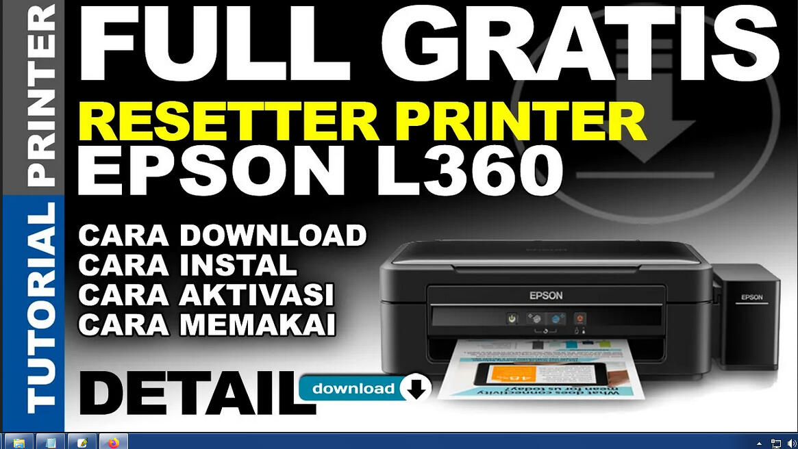 Cara Download Dan Menggunakan Resetter Gratis Printer Epson L360 Kaskus 9915