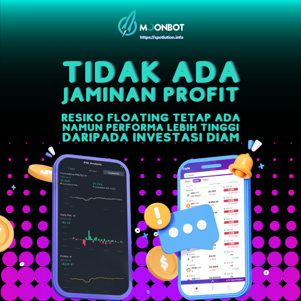 Moonbot|Spotlution -EA/Robot Real Trading Crypto di Binance dengan Technical Analysis