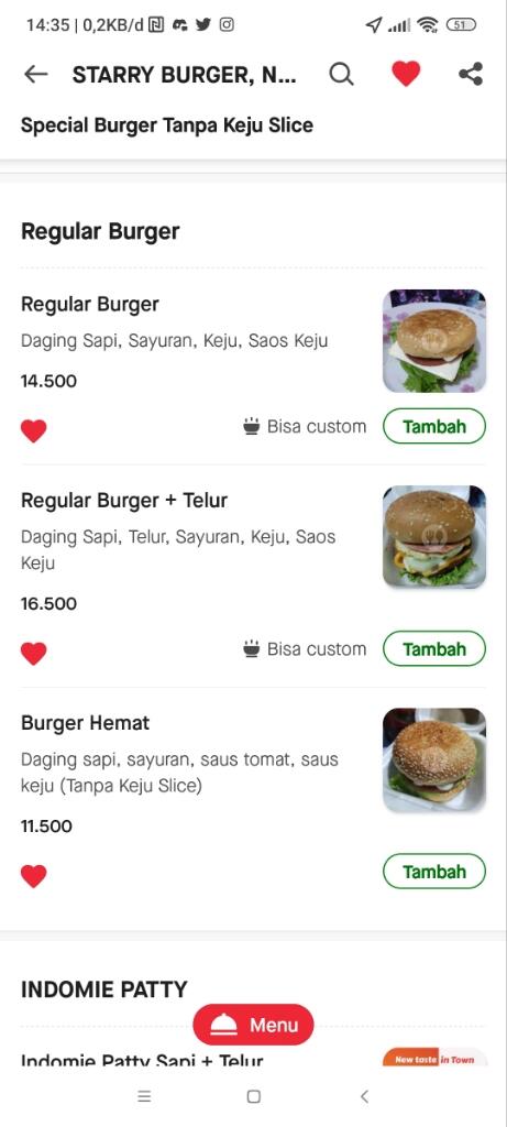 Starry Burger Yogyakarta, Burger Murah dan Enak. Harga Terjangkau di bawah Rp. 20.000