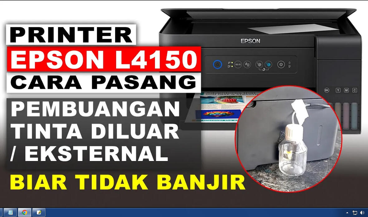 Cara Memasang Pembuangan Eksternal Di Printer Epson L 2995