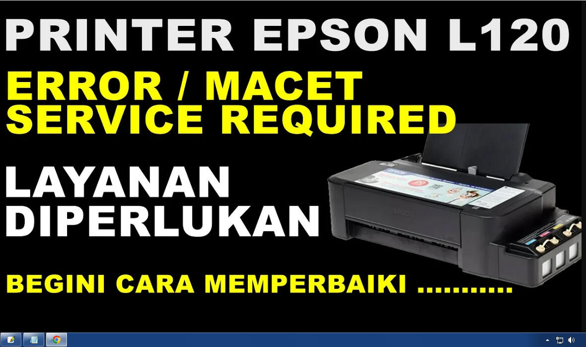 Cara Memperbaiki Printer Epson L120 Error Service Required Layanan Diperlukan Kaskus 9656