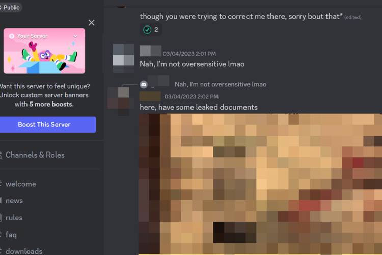 Dokumen Rahasia AS tentang Perang Ukraina Bocor lewat Discord Minecraft