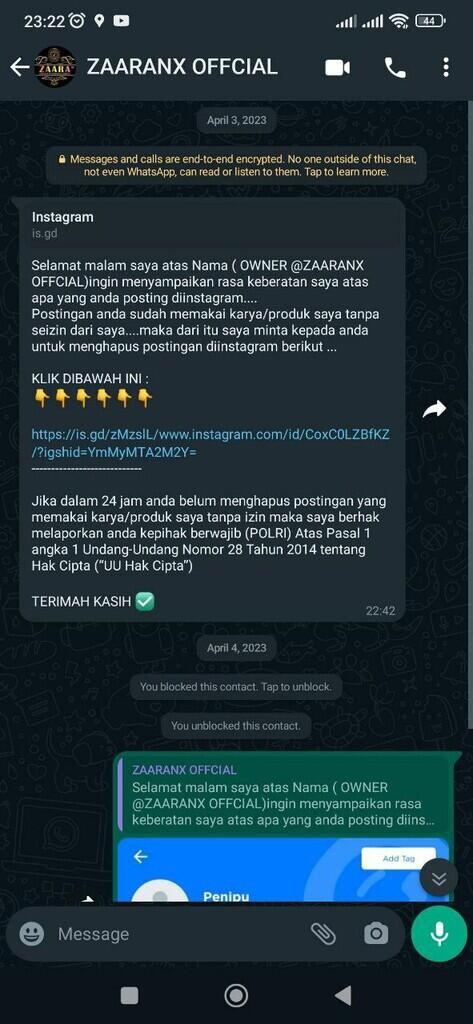 Hati-hati! Ngaku Tersinggung dan Kirim Link Instagram, Ternyata Modus Penipuan