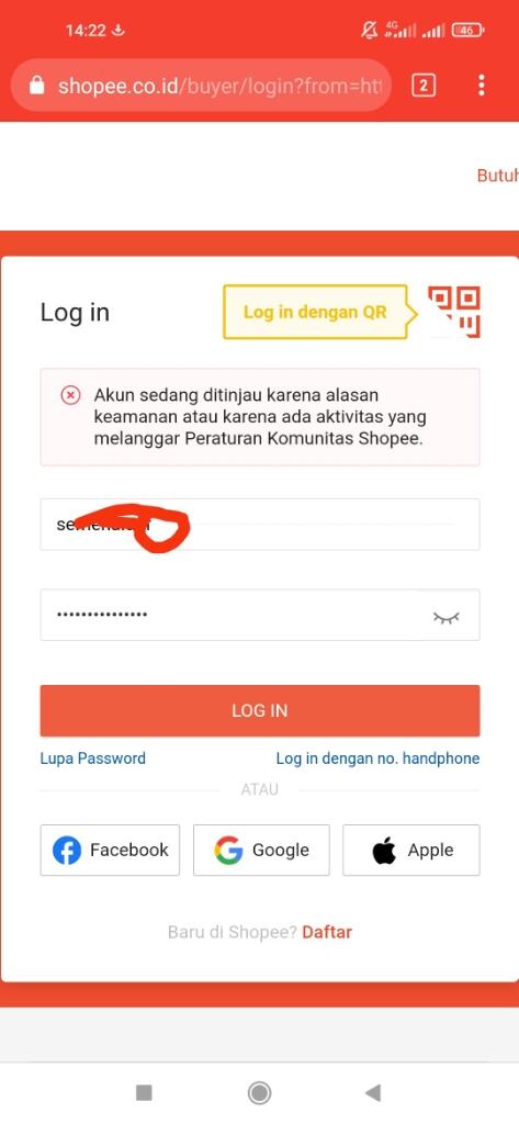 SALDO MASIH TERTAHAN, AKUN SHOPEENYA DIBATASI KEMBALI